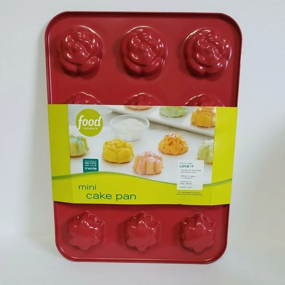 FOOD NETWORK Mini Cake‎ Pan, 12-Cavity